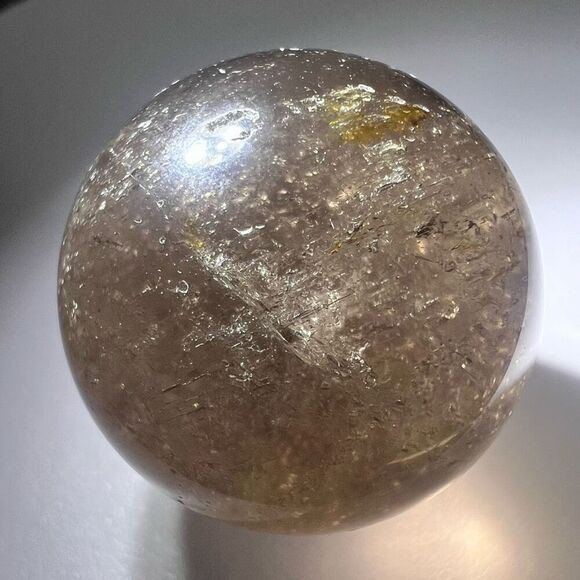 Smoky Quartz Crystal Sphere Marble (#9) - Picture 5 of 9